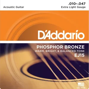 Garantierte Lieferung DADDARIO EJ15 10-47 Akustische Gitarrensaiten