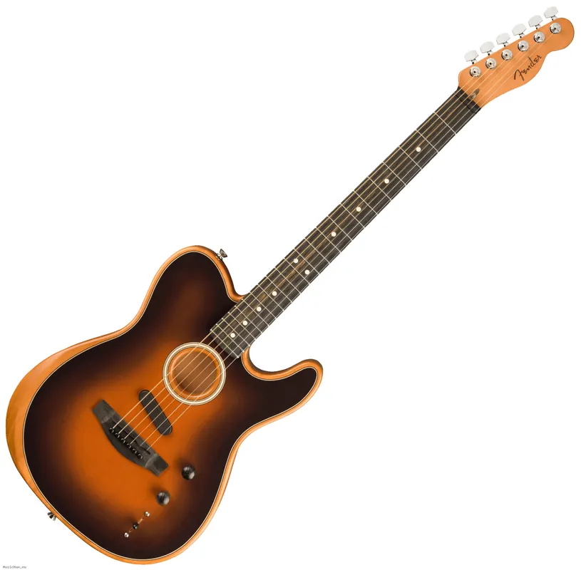 FENDER AM ACOUSTASONIC Telecaster SB Akustikgitarre Geprüft