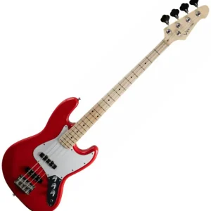 Highlight VESTON GUITARS JB-RD Red Bassgitarre