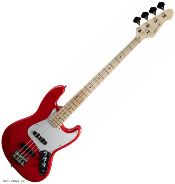 Highlight VESTON GUITARS JB-RD Red Bassgitarre