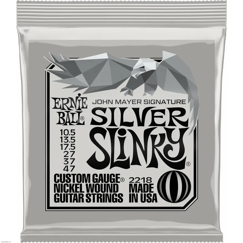 ERNIE BALL 3817 JOHN MAYER SILVER SLINKY 10.5-47 (6 Set) E-Gitarrensaiten Preis Gesenkt