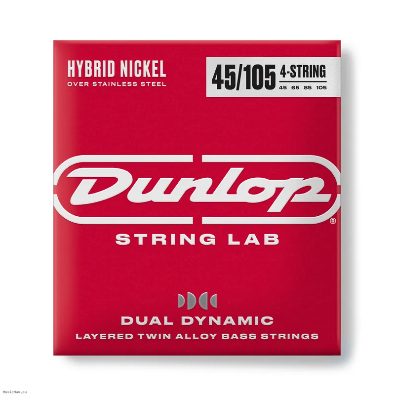 DUNLOP DBHYN45105 DUAL DYNAMIC Nickel Steel 45-105 Bass Saiten Solange Der Vorrat Reicht