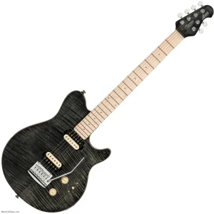 STERLING AXIS AX3 FLAME MAPLE Trans Black E-Gitarre Bestpreis