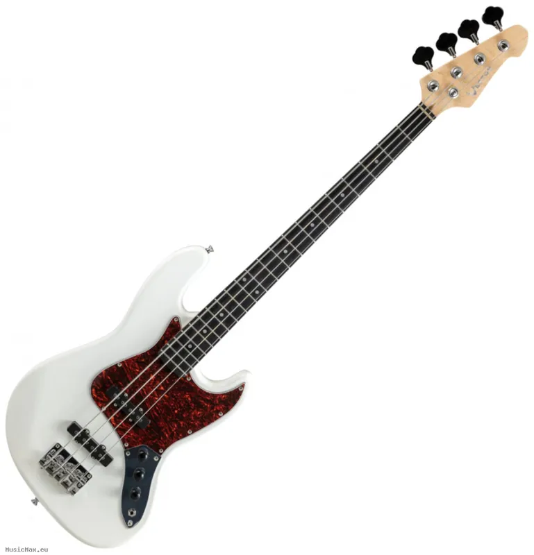 Preisreduziert VESTON GUITARS JB-WH White Bassgitarre
