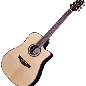 CRAFTER LX D-3000CE Natur Elektroakustikgitarre mit Koffer Neue Kollektion