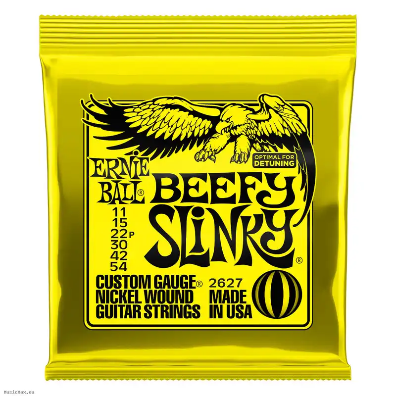 Schneller Versand ERNIE BALL 2627 BEEFY SLINKY 11-54 E-Gitarrensaiten