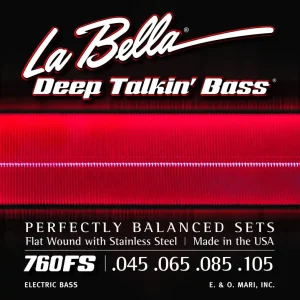 Heißes Angebot LA BELLA 760 Deep Talkin 45-105 Flatwound Bass Saiten