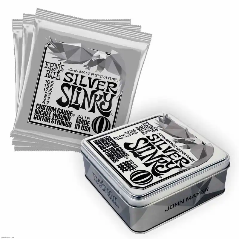 ERNIE BALL 3818 JOHN MAYER SILVER SLINKY 10.5-47 (3 Set) E-Gitarrensaiten Bestpreis