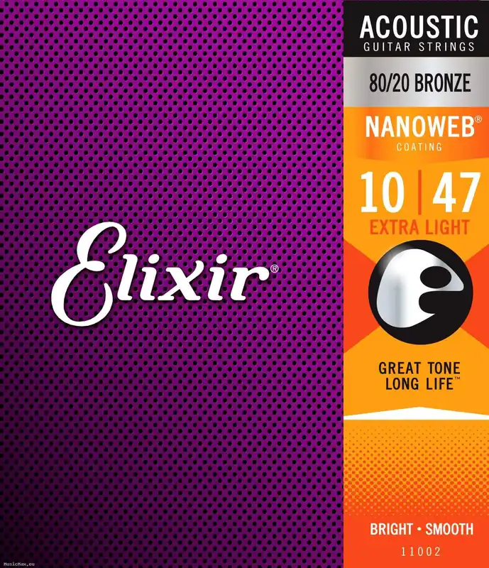 ELIXIR 11002 NANOWEB 10-47 Beschichtete Akustikgitarrensaiten Sonderangebot
