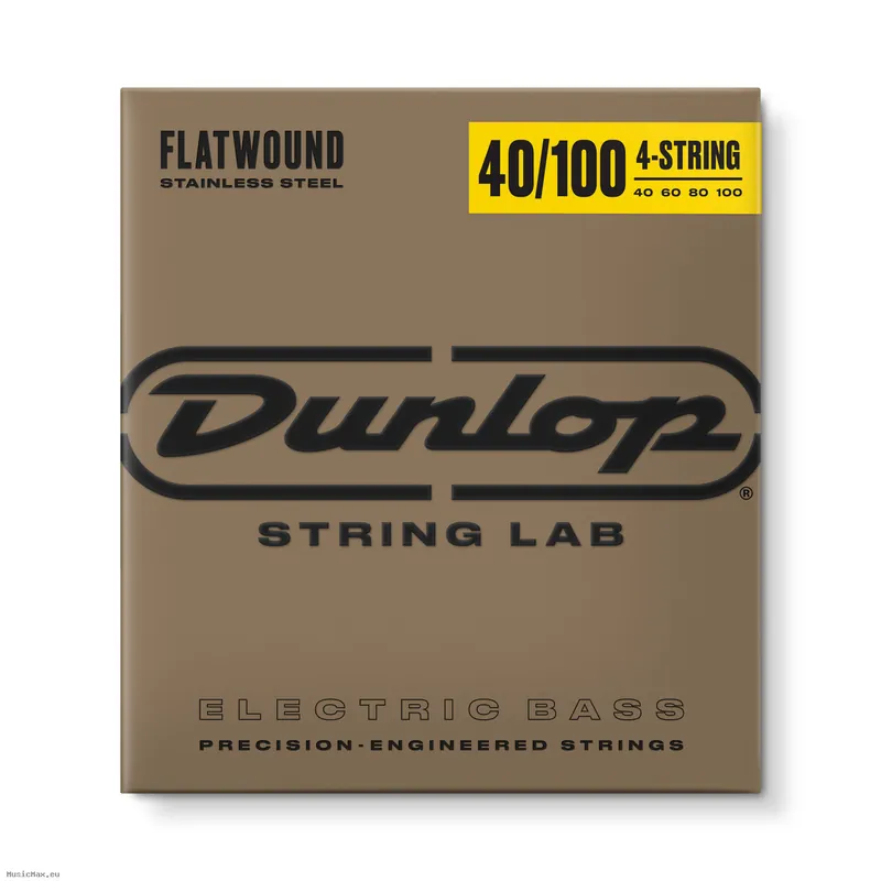 Aktuell DUNLOP DBFS40100 40-100 Flatwound Bass Saiten