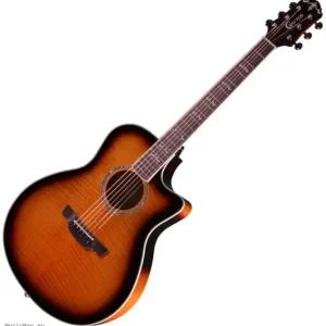 Preiswert CRAFTER NOBLE VTG Elektroakustikgitarre mit Tasche