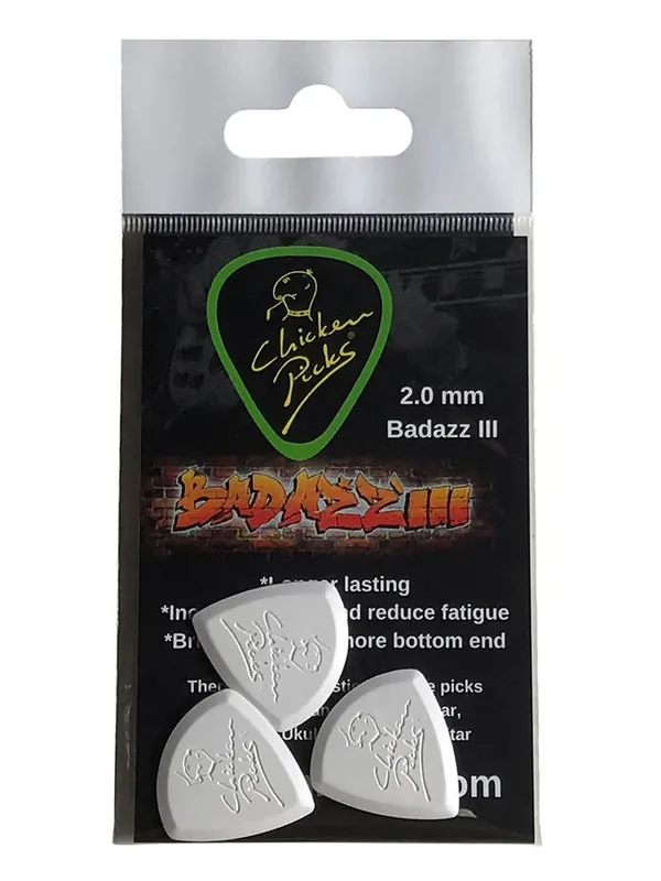 Chicken Picks Badazz III 2.0mm guitar pick 3er-Pack Heißes Angebot