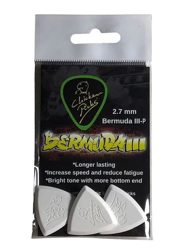 Wochenendangebot Chicken Picks Bermuda IIIP 2,7mm guitar pick 3er Pack