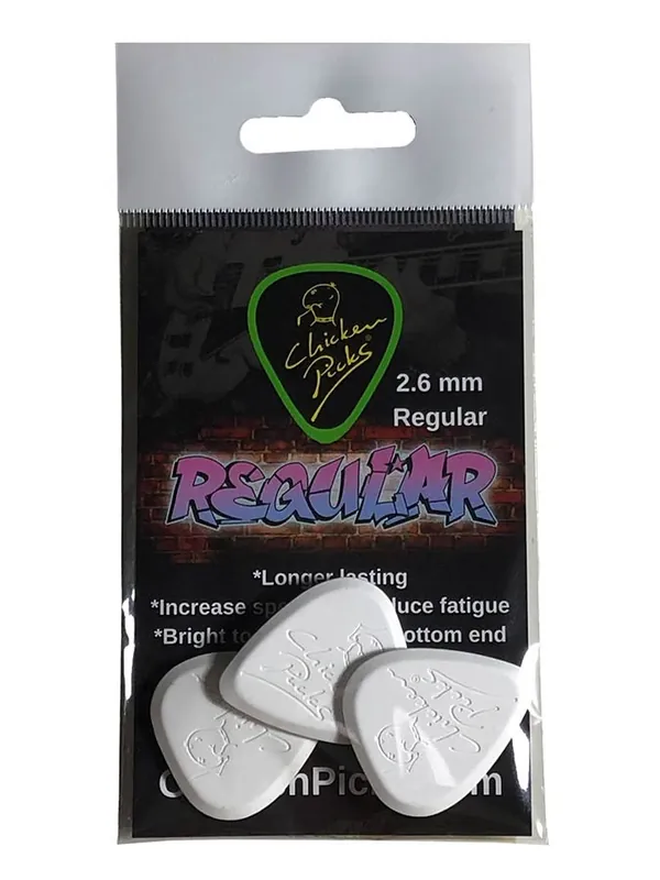 Preisreduziert Chicken Picks Regular 2.6mm guitar pick 3er Pack