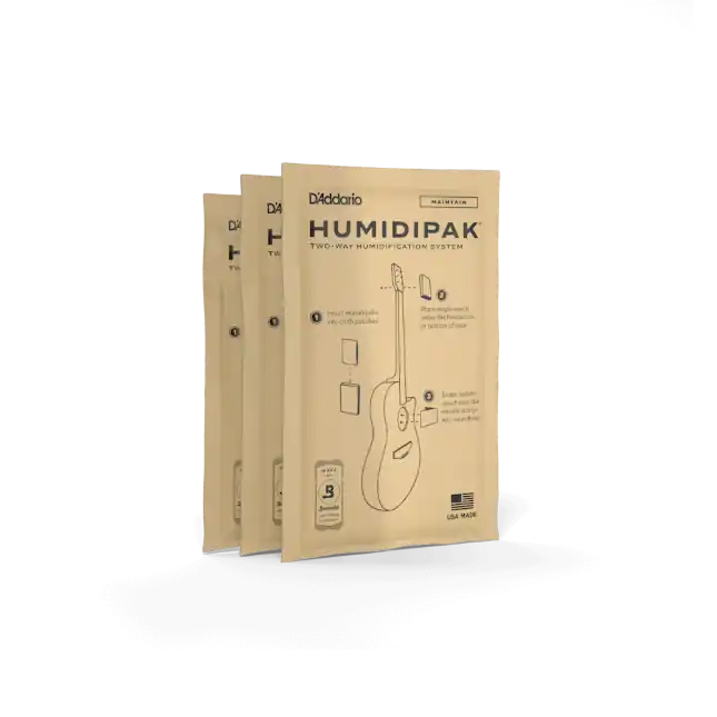 Neu DAddario PW-HPRP-03 Two Way Humidipak 3-er Packung