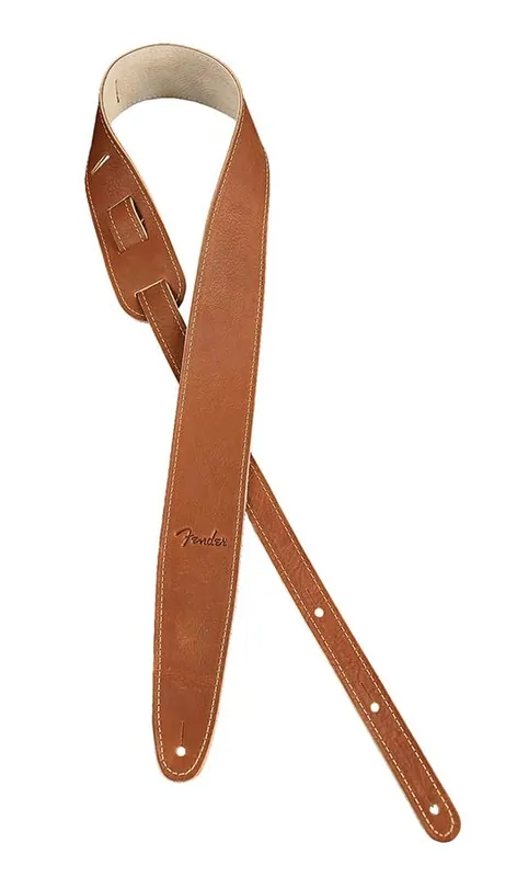Fender Ball-Glove Leather Brown Gitarrengurt Aktuell