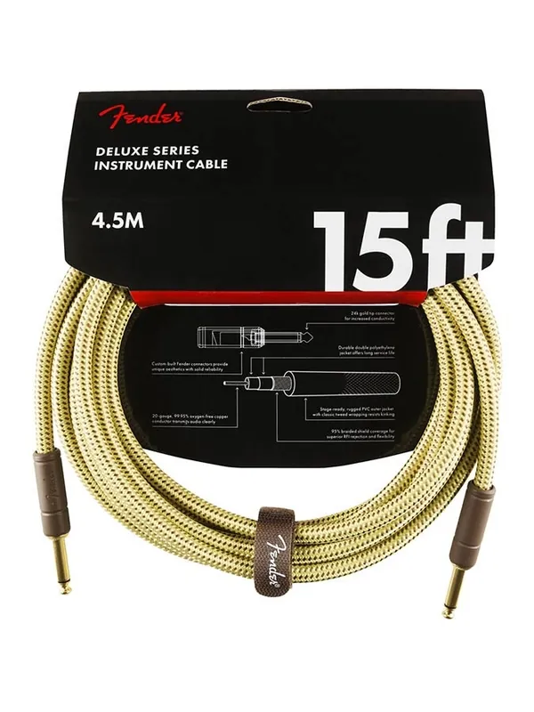 Fender Deluxe Series Instrument Cable 4,5m Ausverkauf