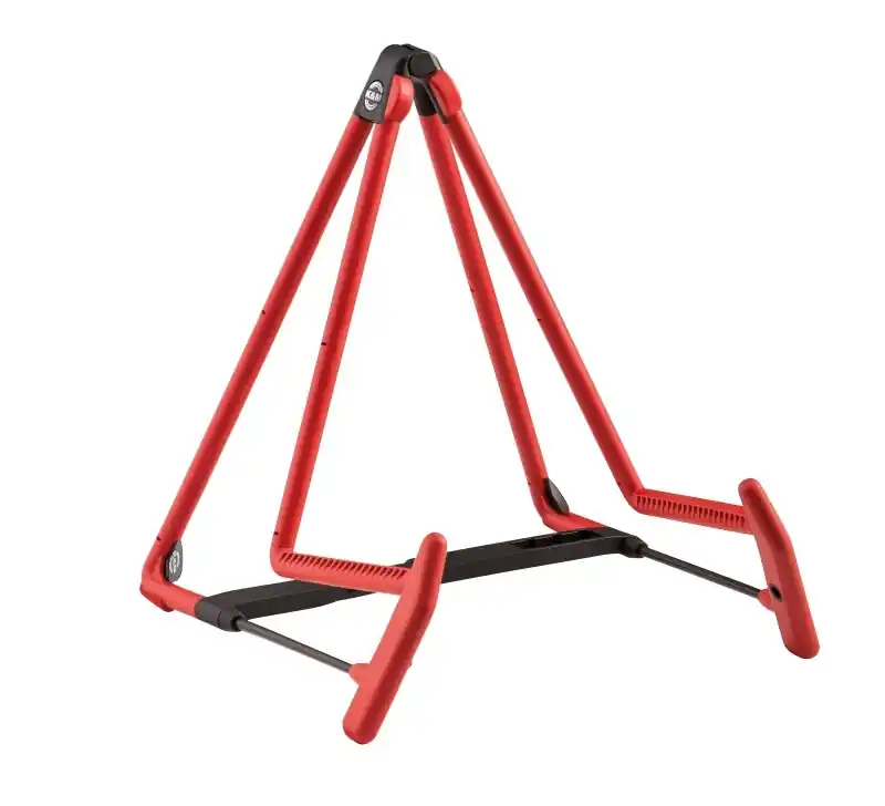 Ausverkauf K&M 17580 Heli 2 A-Gitarrenstaender rot