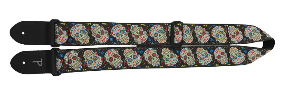 Perri's 6802 Jacquard Gurt, sugar skulls Neu