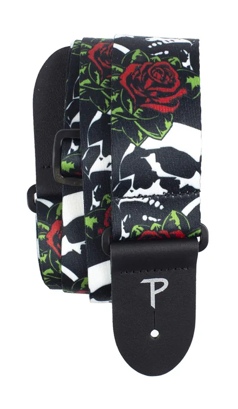Direkt Vom Hersteller Perri's 7674 Jacquard Gurt, negative skulls & roses