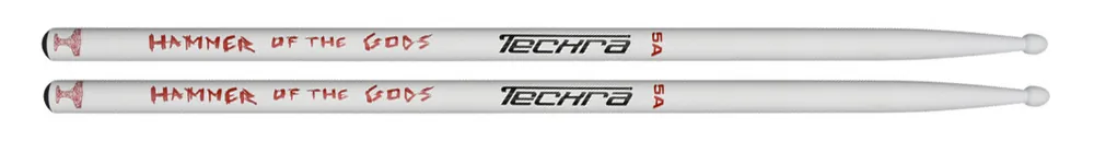 Techra Hammer of the Gods 5A WHITE Drumsticks Solange Der Vorrat Reicht