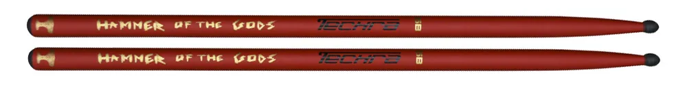 Techra Hammer of the Gods 5B RED Drumsticks Neue Ware