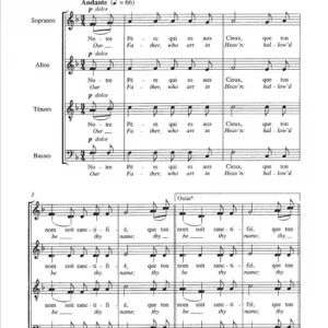 Durufle Notre Pere Op. 14 The Lord's Prayer Chor SATB DF14075 Top-Angebot