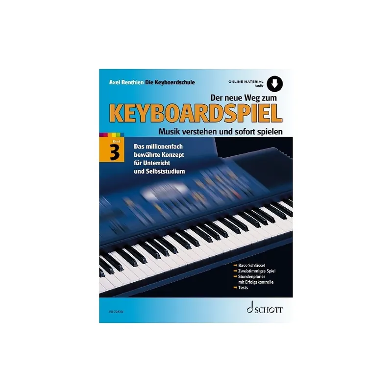Benthien Der neue Weg zum Keyboardspiel 3 + Audio ED7282D Markenprodukt