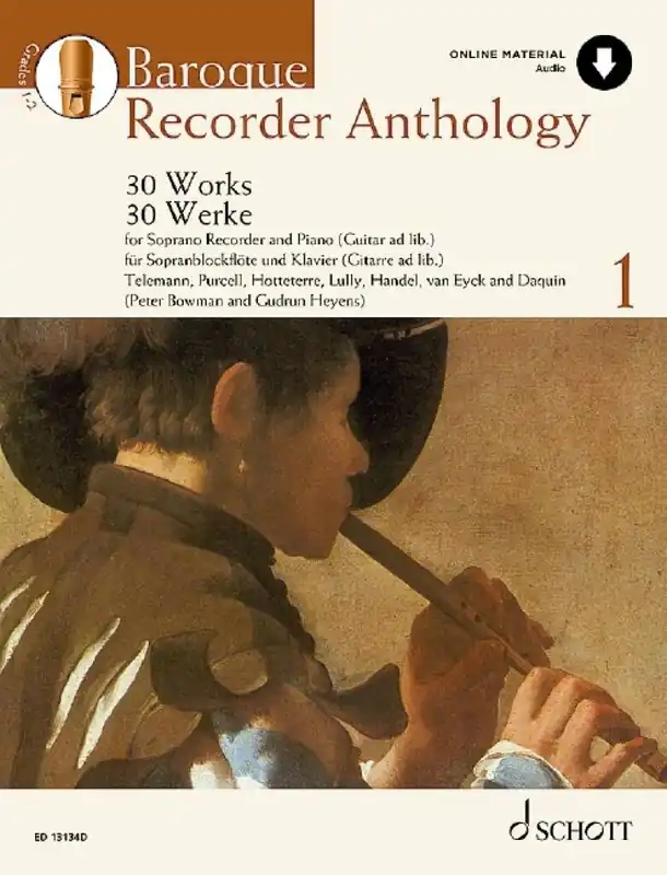 Bowman + Heyens Baroque Recorder Anthology 1 SBFL KLAV Audio ED13134D Top-Preis