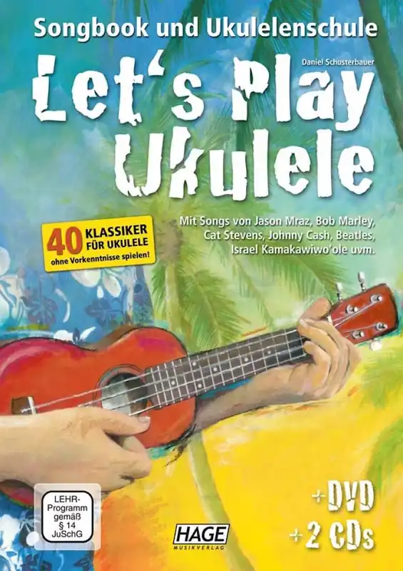 Schusterbauer Let's Play Ukulele DVD 2 CD's EH3857 Must-Have