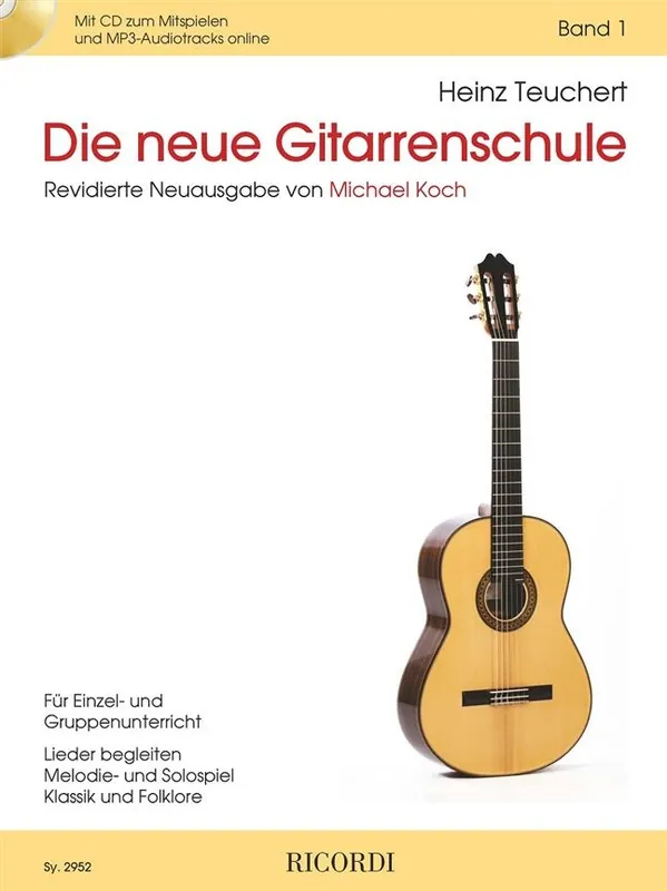 Teuchert Die neue Gitarrenschule 1 Audio SY2952 Schneller Versand