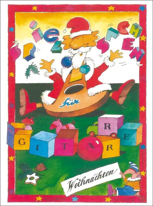 Cieslik Spielsachen Weihnachten Gitarre SY2556 Beliebt