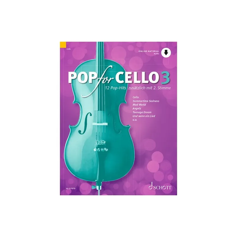 Pop for Cello 3, VC 1-2 + Audio ED21757D Kostenloser Versand