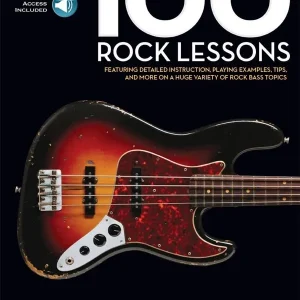 100 Rock Lessons Bass Lesson Goldmine Series Audio HL00131461 Gratis Versand
