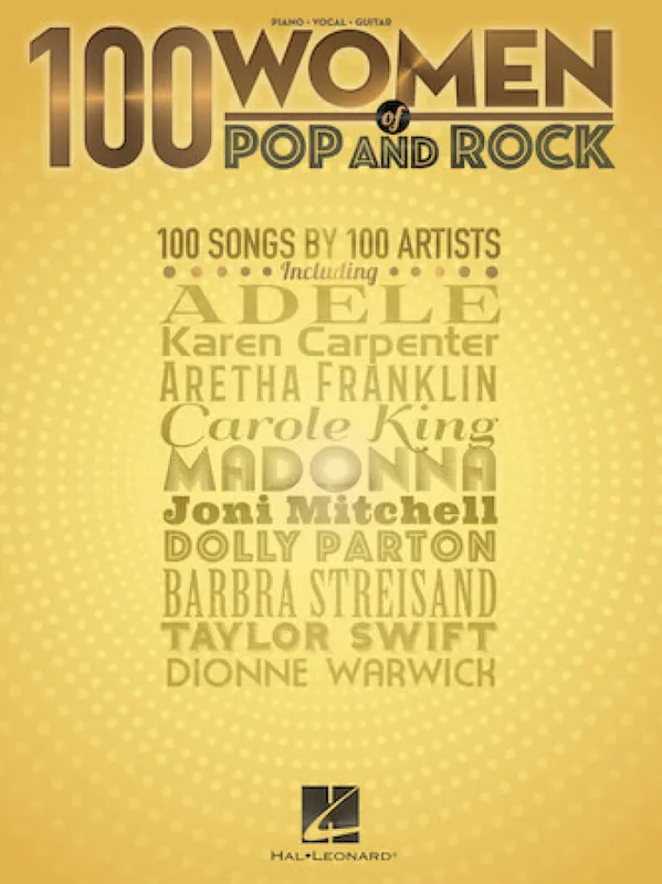 Begrenztes Angebot 100 Women Pop and Rock Klavier Gesang Gitarre Songbook HL00284391