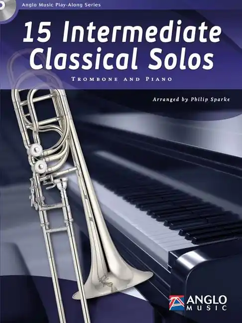 Schnäppchen 15 Intermediate Classical Solos Posaune Klavier CD AMP 387-400