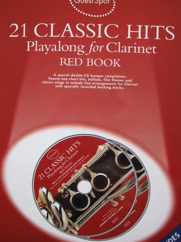 21 Classic Hits Playalong for Clarinet Red Book 2 CD's AM978307 Aktuell