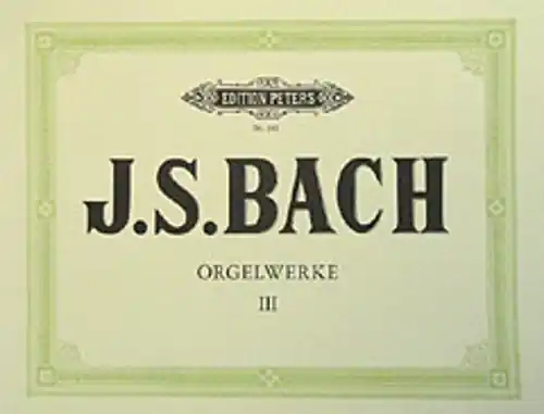 Top-Preis Bach Originalwerke 3 Praeludien Toccaten Fugen Orgel EP242