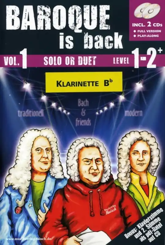 Baroque is back! Vol. 1 B Klarinette Solo od Duett 2 CD's MR1008 Neu
