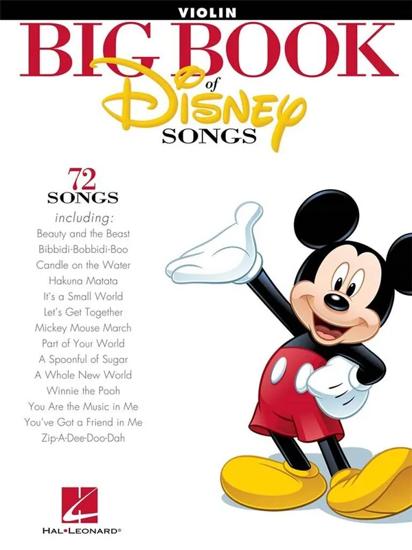 Big Book of Disney Songs Violine HL00842620 Neue Kollektion