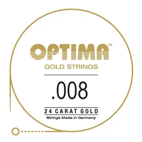 Gold Einzelsaite 008 plain Super-Preis