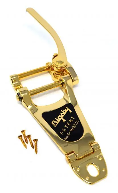 B7 gold Bigsby Schriftzug Geprüft