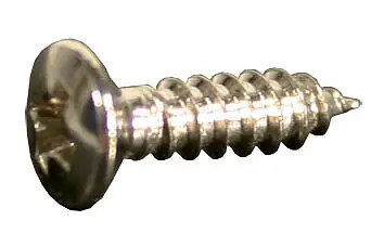 100 Pickguardschrauben Nickel Echt