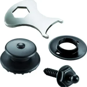 Markenware E-Gitarrre SecurityLock black