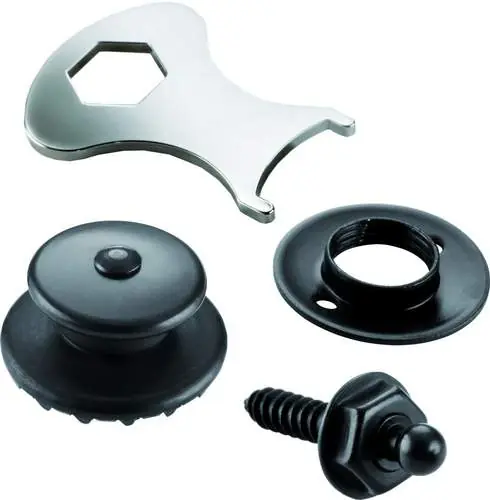Markenware E-Gitarrre SecurityLock black