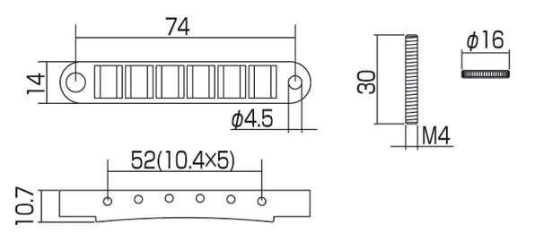 Heißes Angebot GE-103B Gold Tunamatic Brücke
