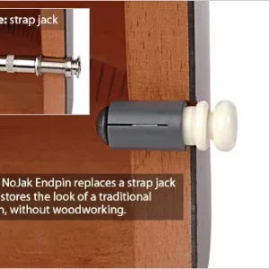 NoJak Endpin weißer Kunststoff Zertifiziert