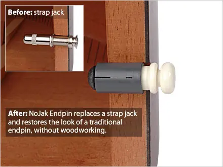 NoJak Endpin weißer Kunststoff Zertifiziert