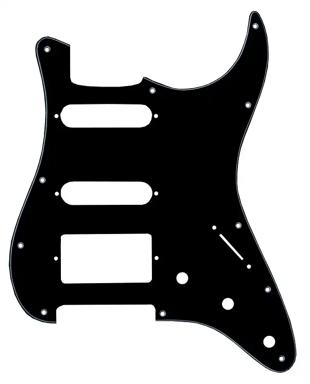 Kracherpreis Pickguard Strat HSS 3 lagig bk