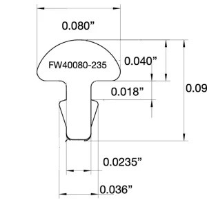FL40080-235P3 3 Stäbe 60,96cm Kostenloser Rückversand